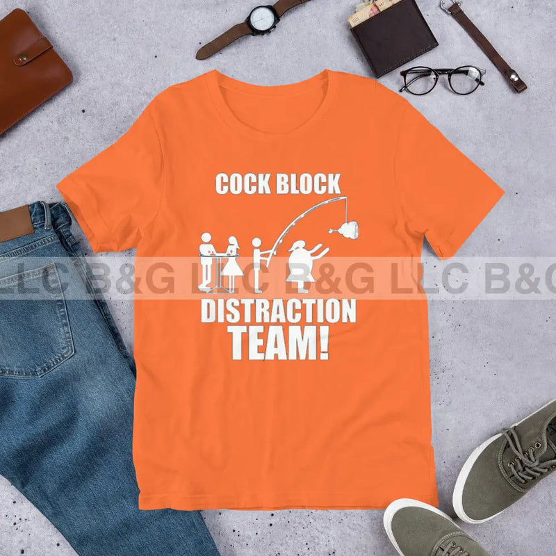 Cockblock Distraction Team Unisex t-shirt