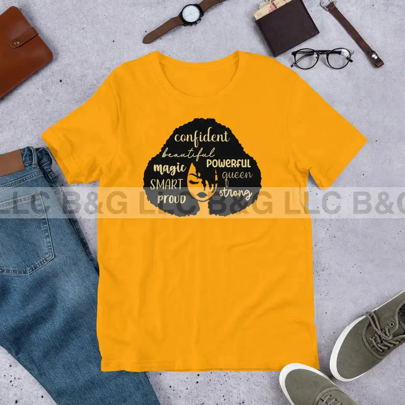 Confident Beautiful Powerful Magical Unisex t-shirt