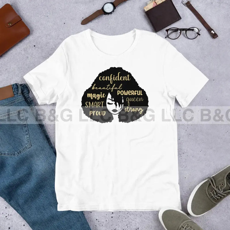 Confident Beautiful Powerful Magical Unisex t-shirt