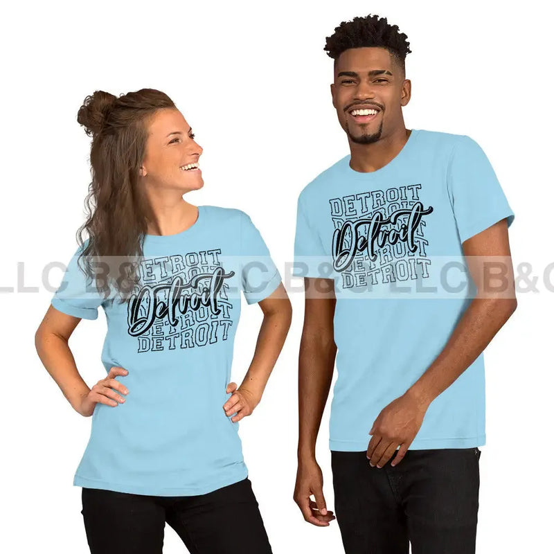 Cursive Detroit Unisex t-shirt