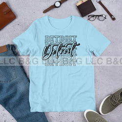 Cursive Detroit Unisex t-shirt