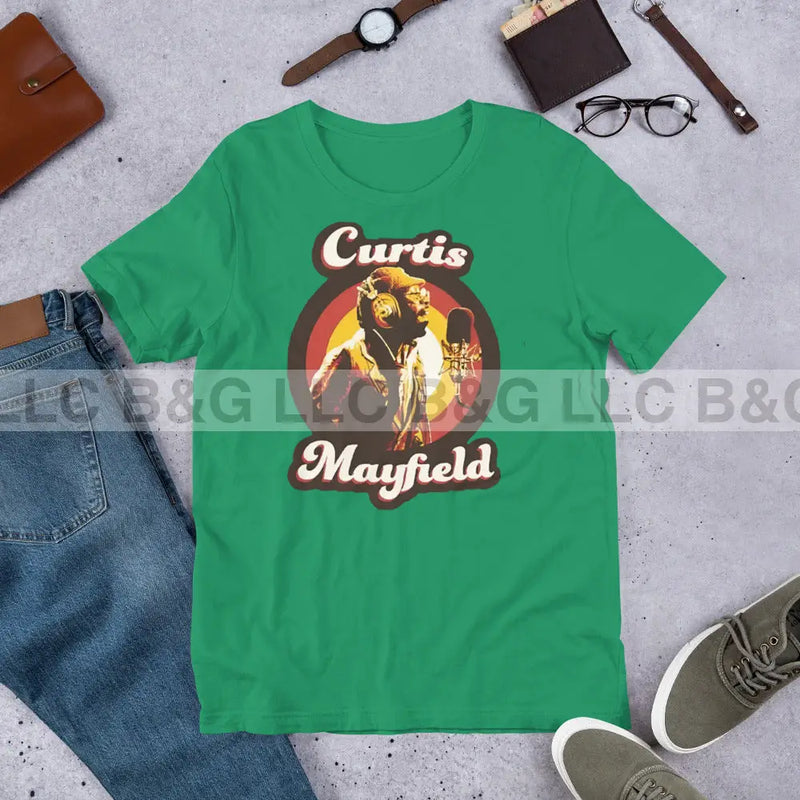 Curtis Mayfield Unisex T-Shirt Kelly / Xs T-Shirt