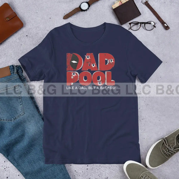 Dadpool Unisex T-Shirt Navy / Xs