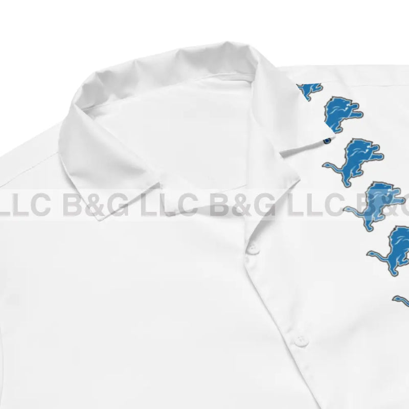 Detroit Lions Inspired Unisex button shirt