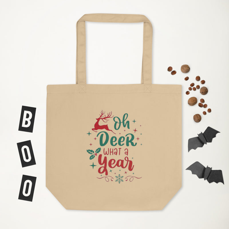 Oh Dear What a Year Eco Tote Bag | Black & Gifted LLC