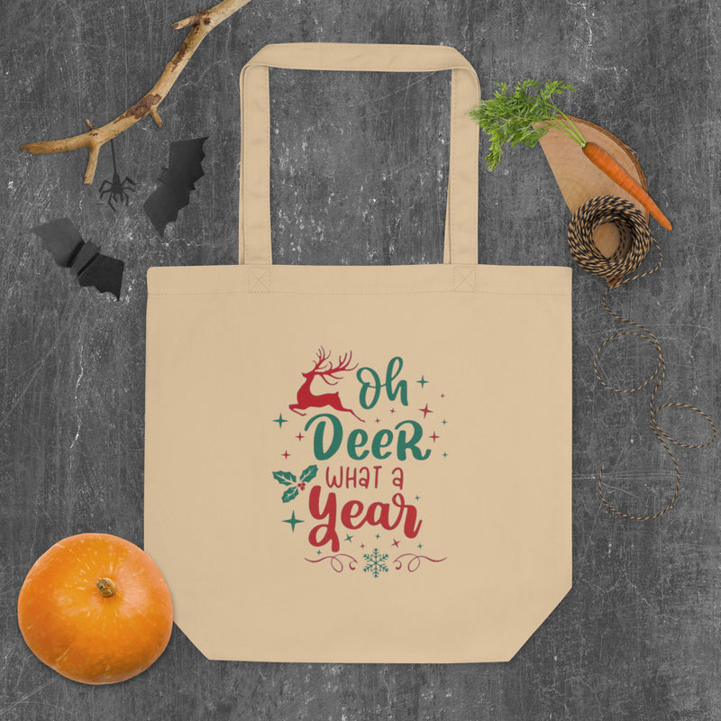Oh Dear What a Year Eco Tote Bag | Black & Gifted LLC