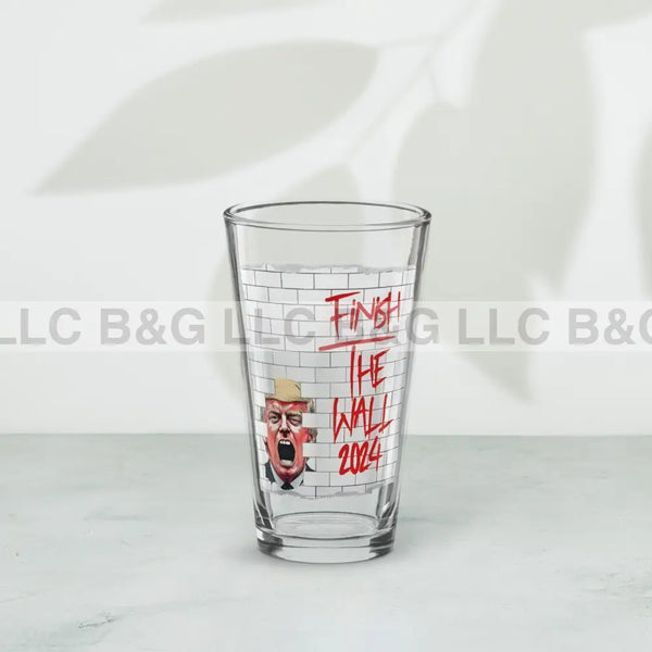 Finish The Wall Shaker Pint Glass