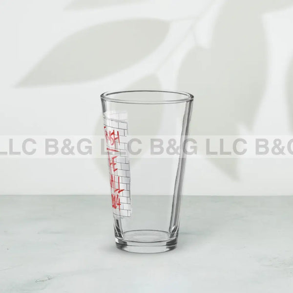 Finish The Wall Shaker Pint Glass