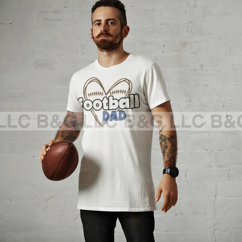 Football Dad Heart Men’s Classic Tee