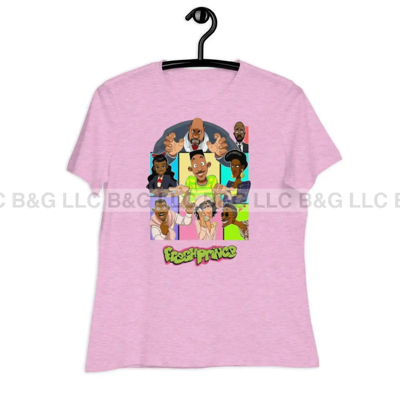 Fresh Prince Women’s Relaxed T-Shirt Heather Prism Lilac / S T Shirt