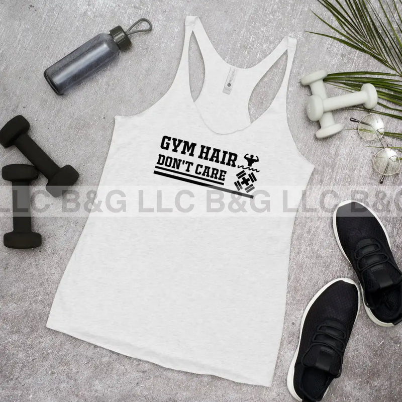 Gym Hair Don't Care Women's Racerback Tank