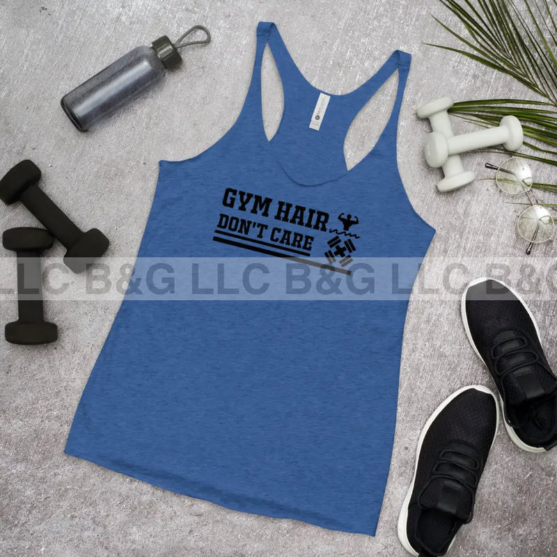 Gym Hair Don't Care Women's Racerback Tank