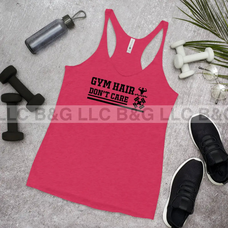 Gym Hair Don't Care Women's Racerback Tank