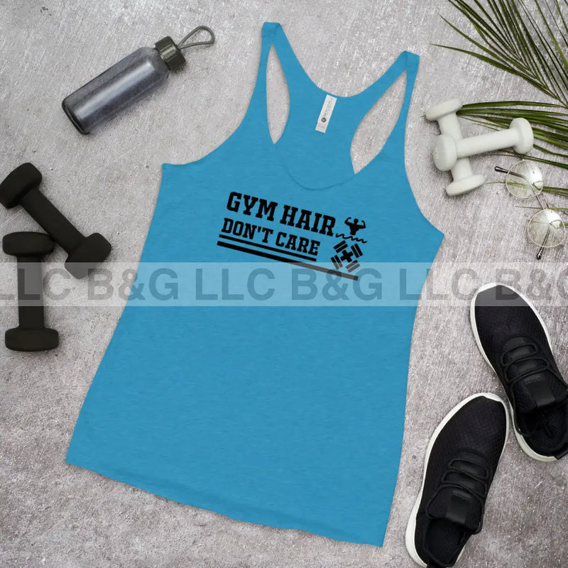 Gym Hair Don't Care Women's Racerback Tank