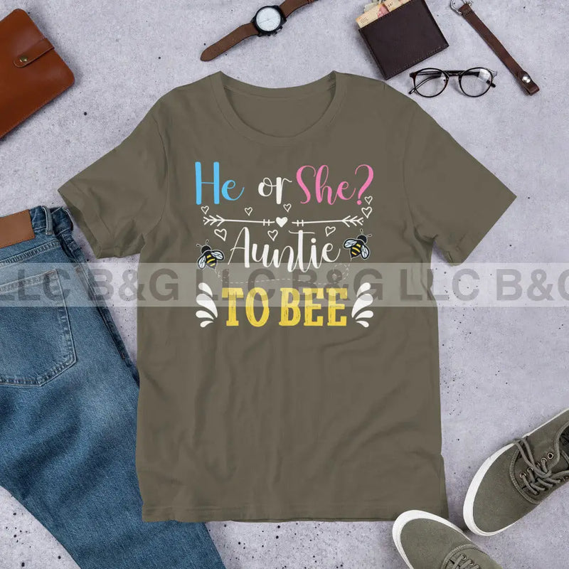 He or She Auntie To Bee Unisex t-shirt