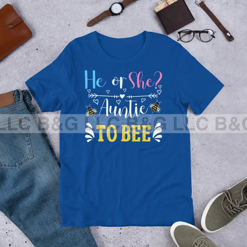 He or She Auntie To Bee Unisex t-shirt