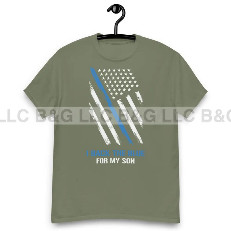 I Back The Blue For My Son Men's classic tee