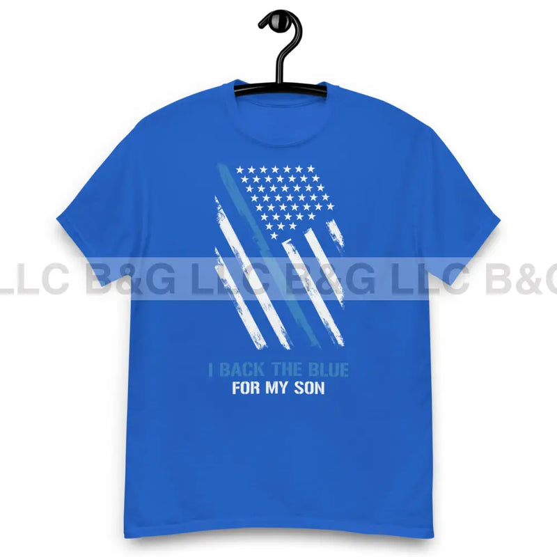 I Back The Blue For My Son Men's classic tee