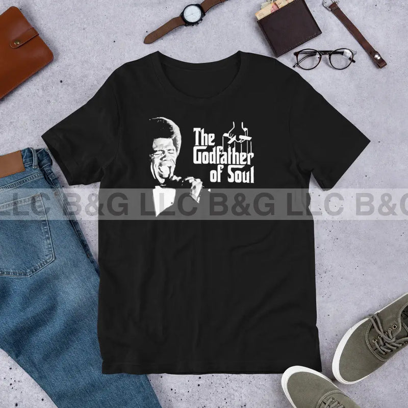 James Brown The Godfather Of Soul Unisex T-Shirt Black / Xs T-Shirt