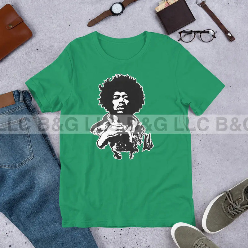 Jimmy Hendrix Unisex T-Shirt Kelly / Xs T-Shirt