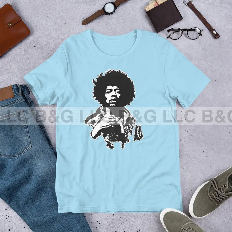 Jimmy Hendrix Unisex T-Shirt Ocean Blue / S T-Shirt