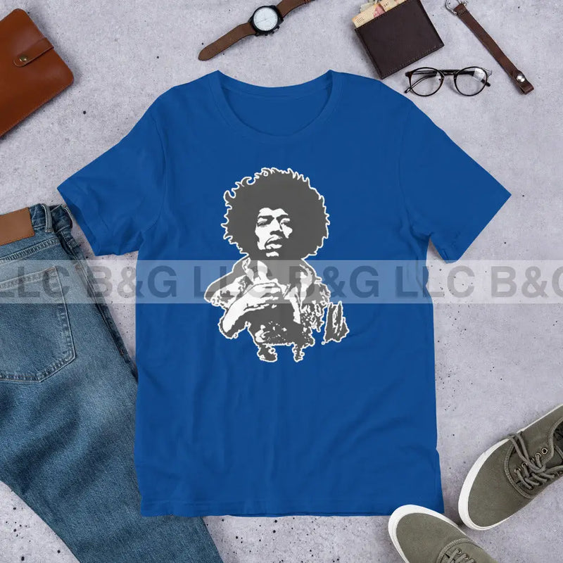 Jimmy Hendrix Unisex T-Shirt True Royal / S T-Shirt