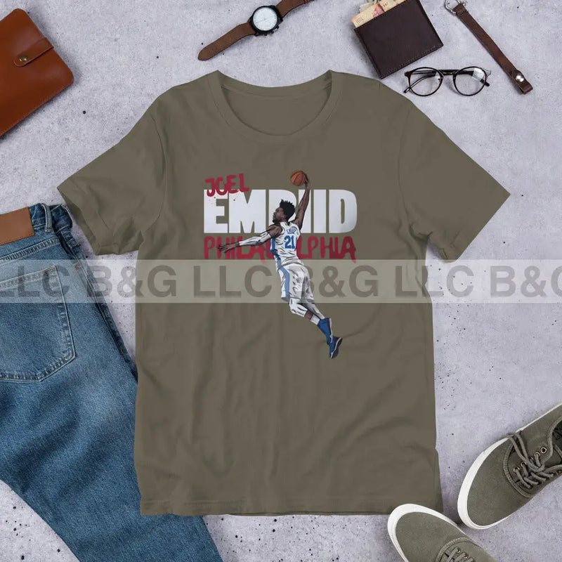 Joel Embiid Unisex T-Shirt Army / S