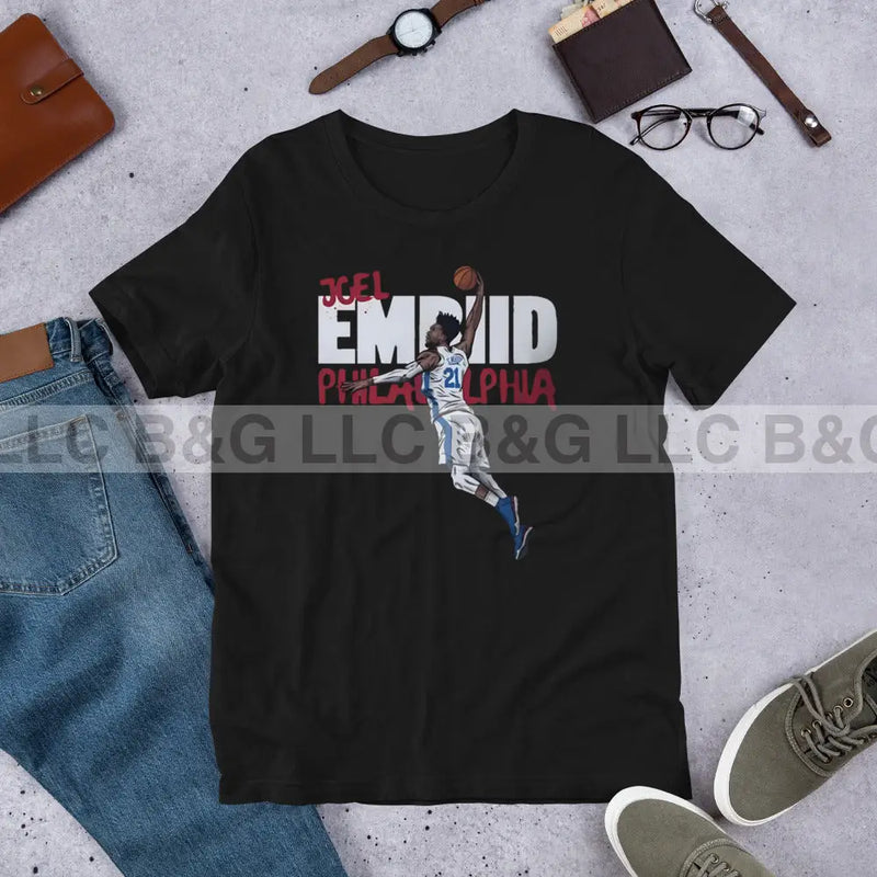 Joel Embiid Unisex T-Shirt Black / Xs