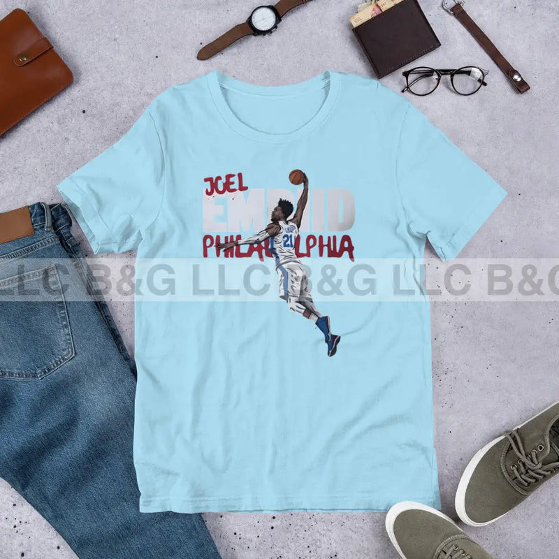 Joel Embiid Unisex T-Shirt Ocean Blue / S