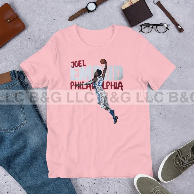 Joel Embiid Unisex T-Shirt Pink / S