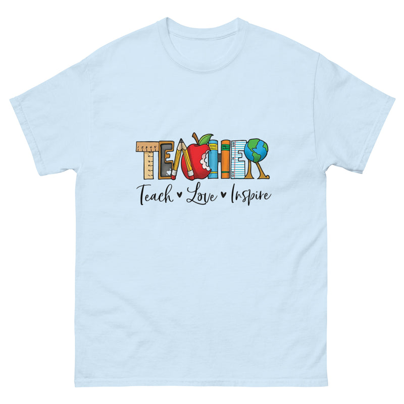 Teacher Teach Love Inspire T Shirt