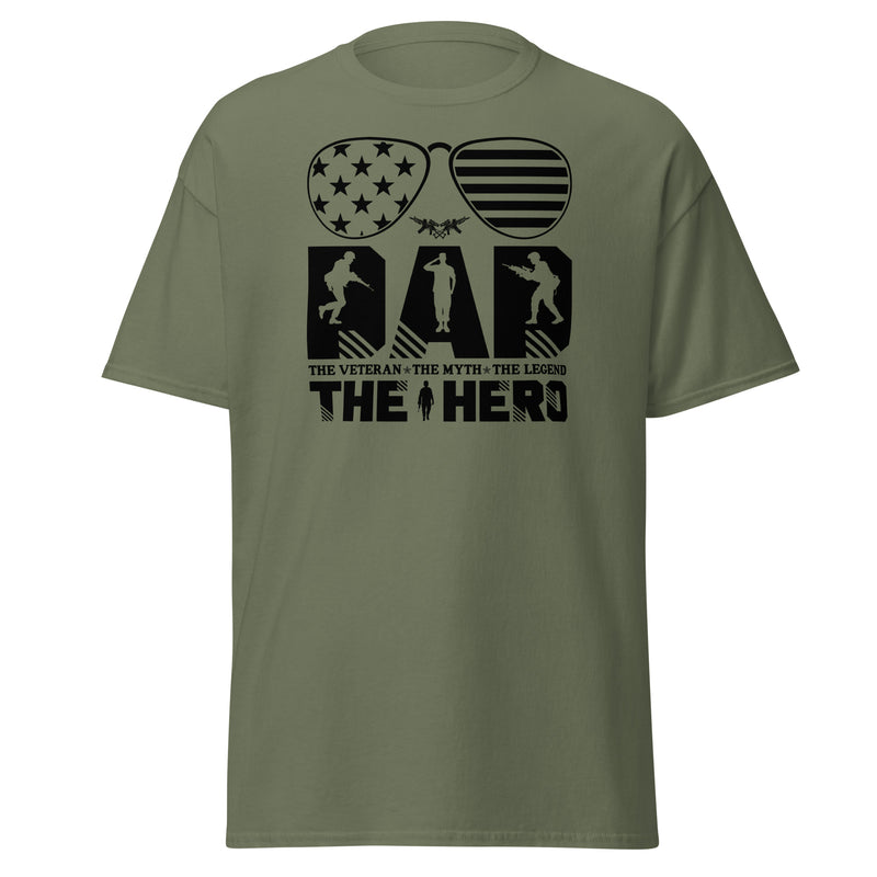 Dad The Veteran The Myth The Legend Men's classic tee