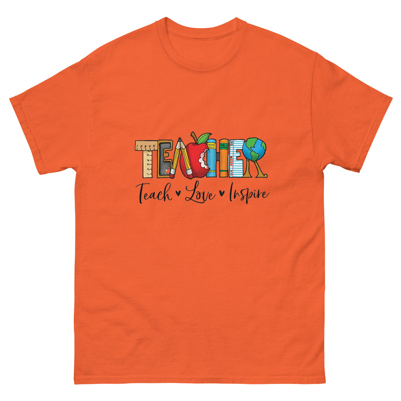 Teacher Teach Love Inspire T Shirt