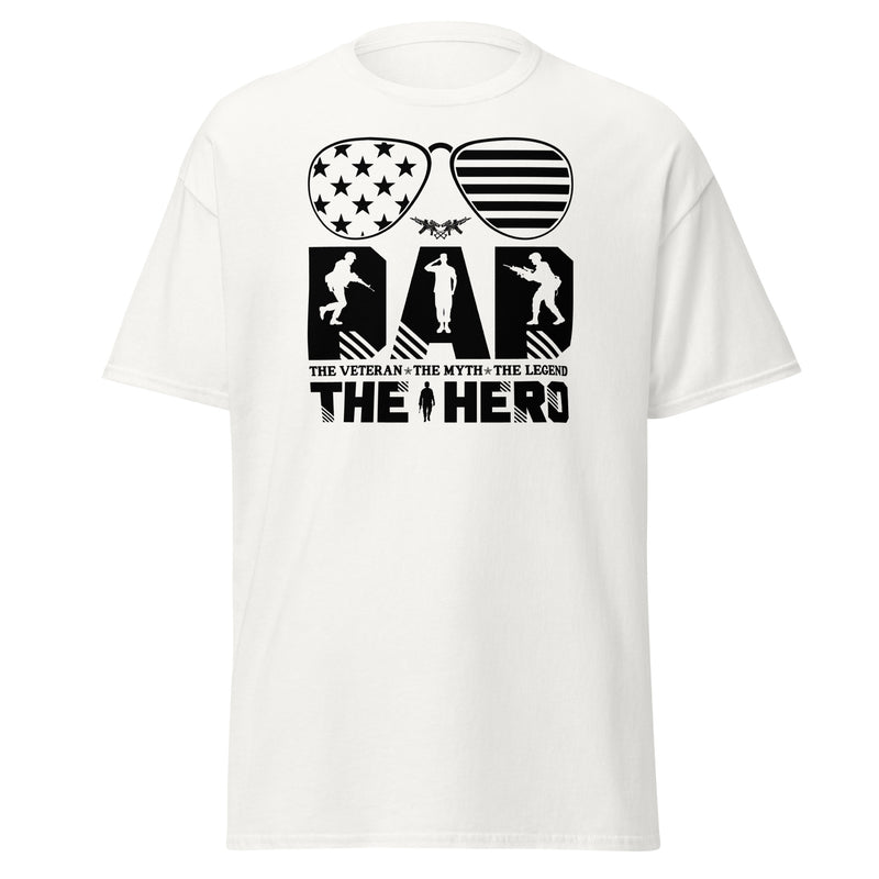 Dad The Veteran The Myth The Legend Men's classic tee