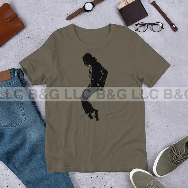 Michael Jackson Style 2 Unisex T-Shirt Army / S T-Shirt