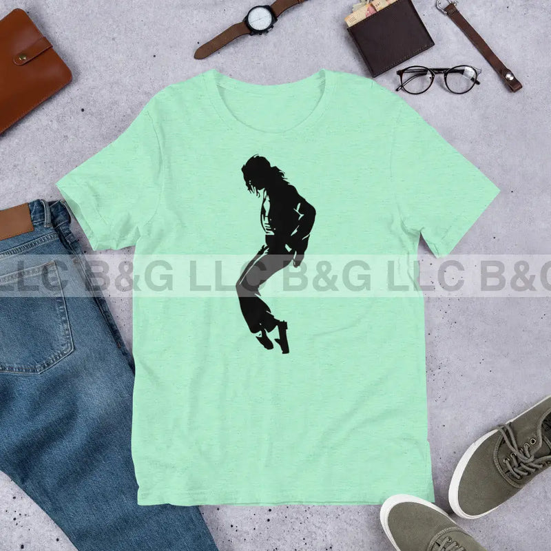 Michael Jackson Style 2 Unisex T-Shirt Heather Mint / S T-Shirt