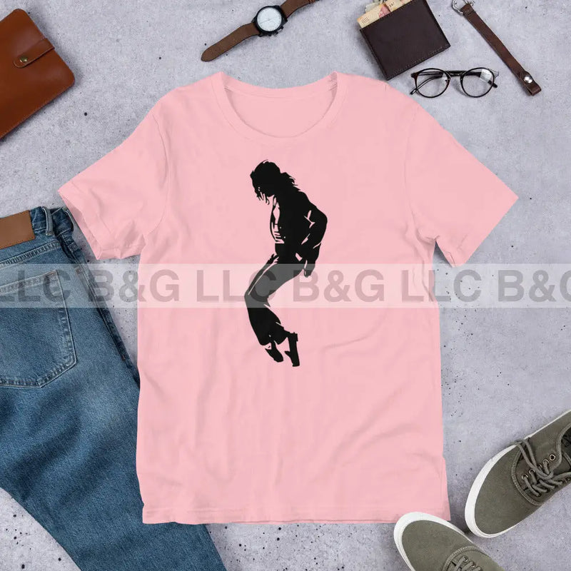 Michael Jackson Style 2 Unisex T-Shirt Pink / S T-Shirt