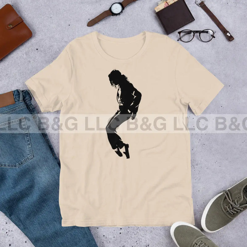 Michael Jackson Style 2 Unisex T-Shirt Soft Cream / Xs T-Shirt