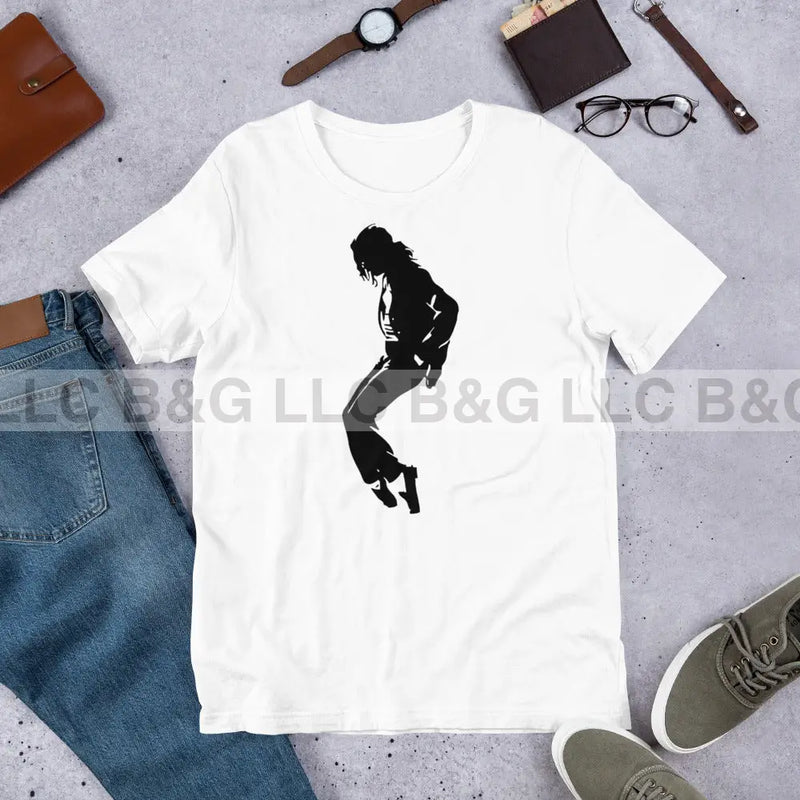 Michael Jackson Style 2 Unisex T-Shirt White / Xs T-Shirt