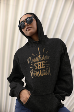 Nevertheless She Persisted Unisex eco raglan hoodie