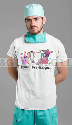 Peace Love and Nursing T Shirt