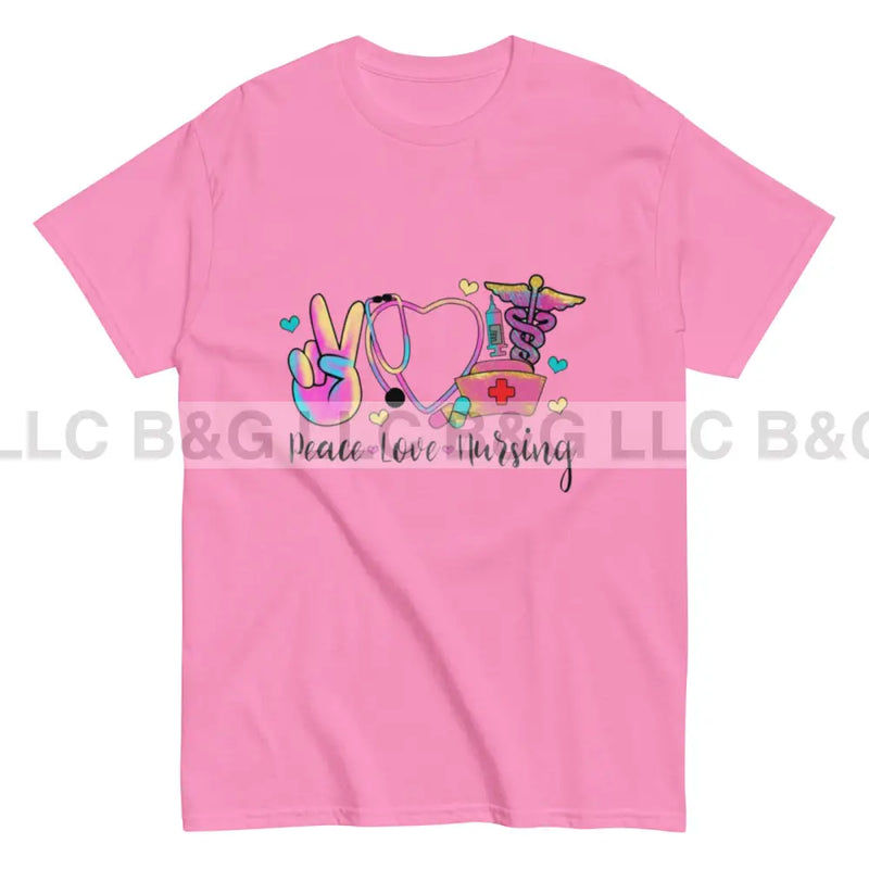 Peace Love and Nursing T Shirt