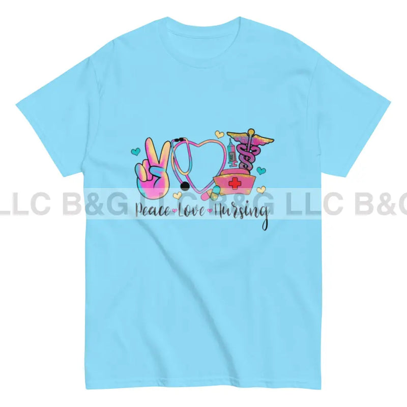 Peace Love and Nursing T Shirt