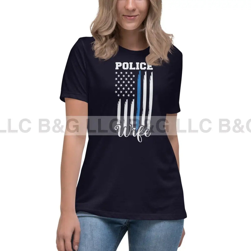 Police Wife Women's Relaxed T-Shirt