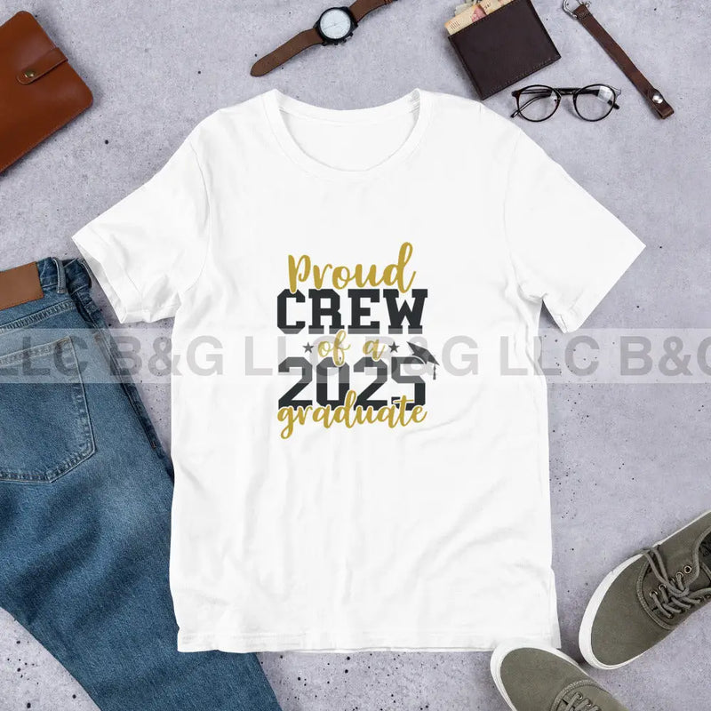 Proud Crew of a 2025 Graduate Unisex t-shirt