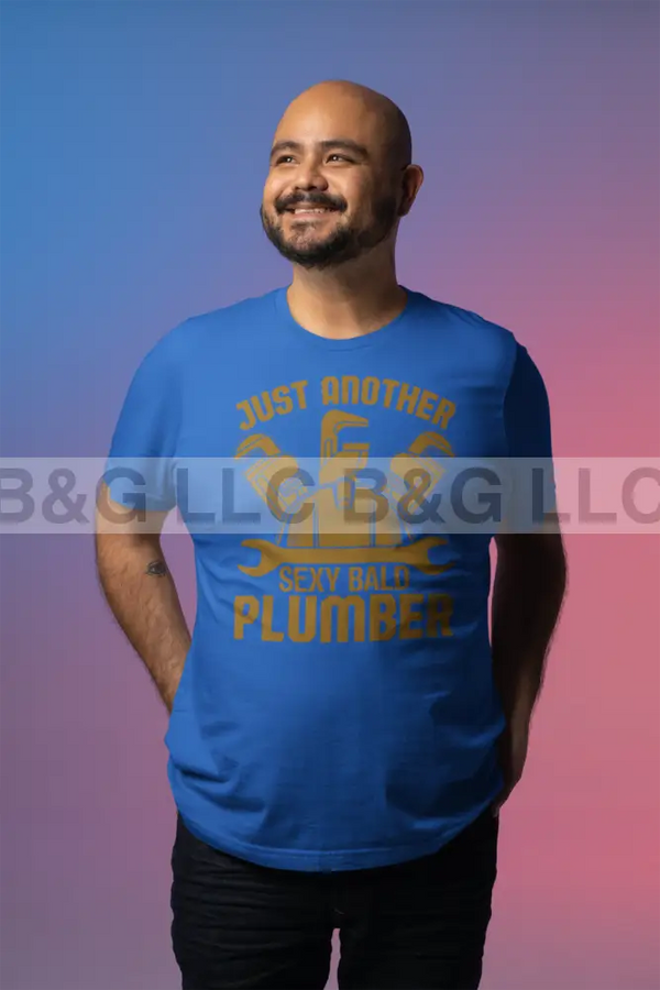 Sexy Bald Plumber Men's classic tee