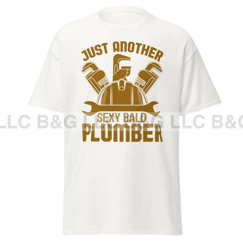 Sexy Bald Plumber Men's classic tee