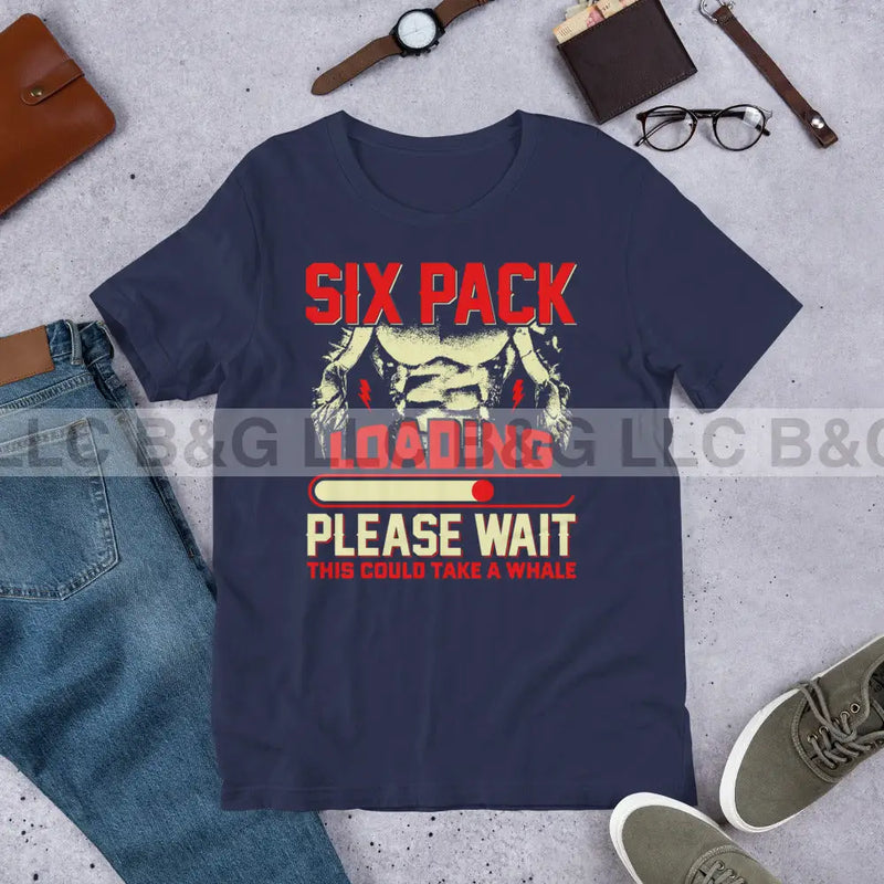 Six Pack Loading Unisex t-shirt