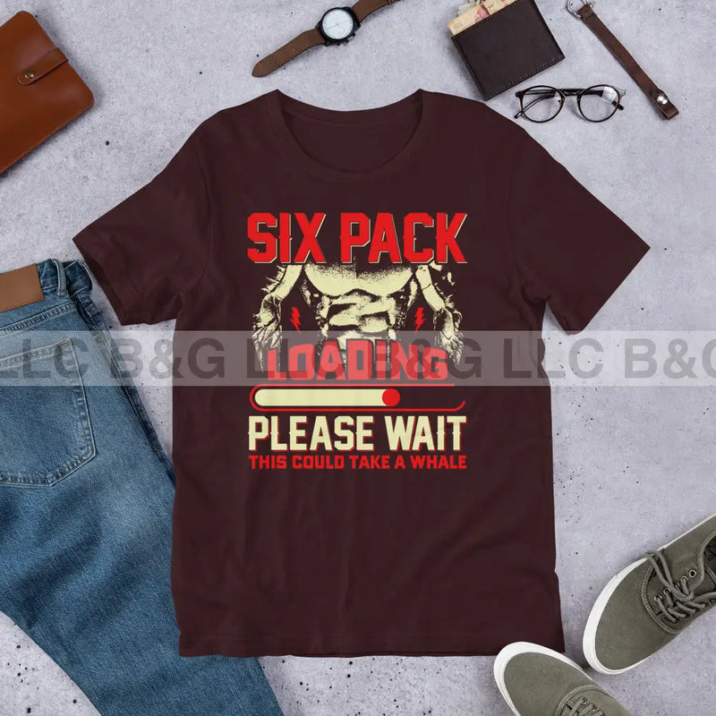 Six Pack Loading Unisex t-shirt