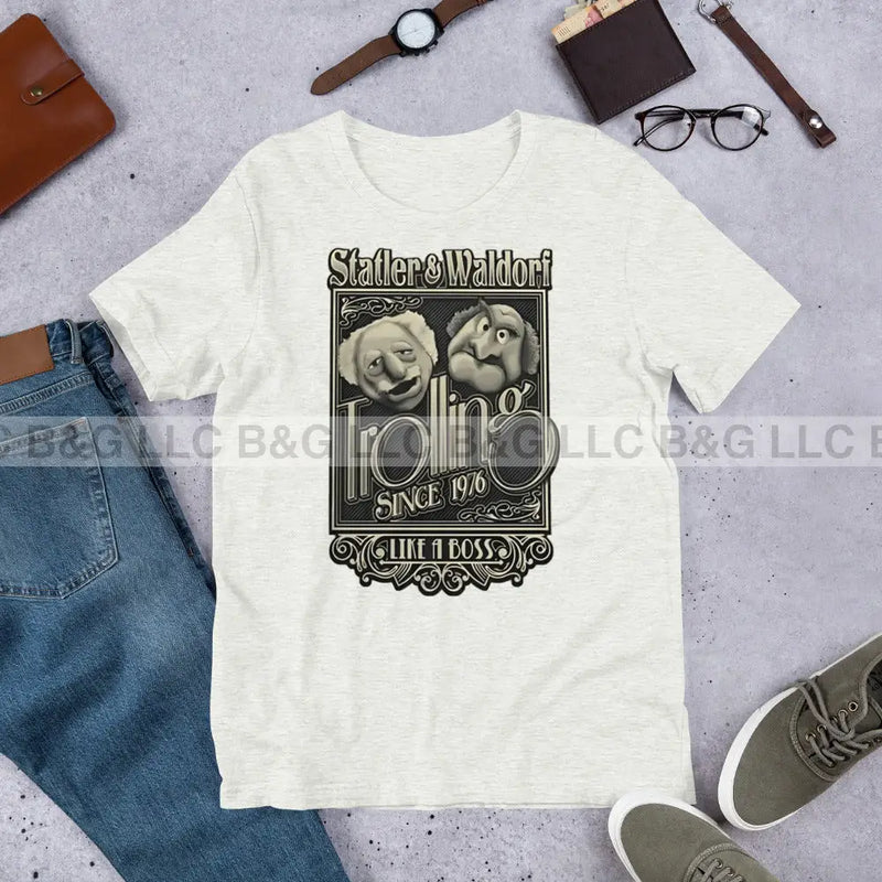 Statler And Waldorf Unisex T-Shirt Ash / S